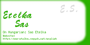 etelka sas business card